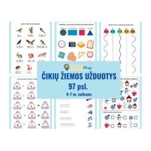 Čikių žiemos užduotys vaikams (PDF)