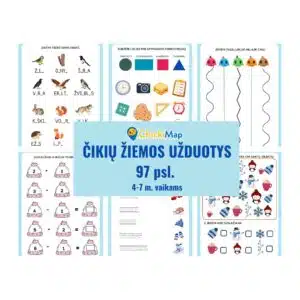 Čikių žiemos užduotys vaikams (PDF)