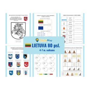 Lietuva – lavinamosios užduotys vaikams: mokomės Lietuvos istorijos, simbolių, tradicijų (PDF)