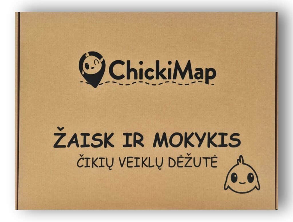 Chickimap Žaisk ir mokykis Čikių veiklų dėžutė